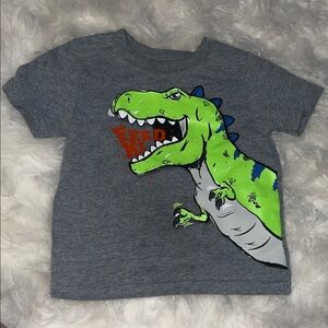 Garanimals Gray T-Shirt with Green Dinosaur Graphic